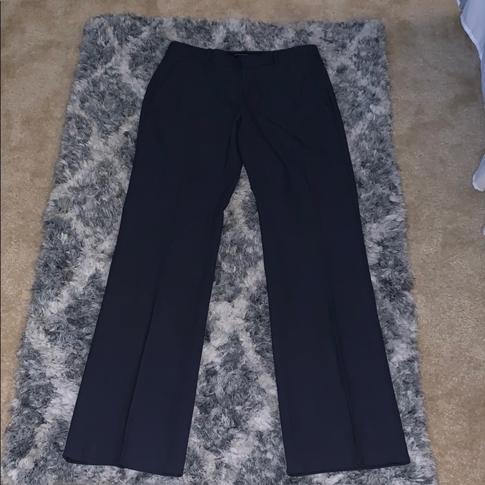 Wide Leg Navy Pants